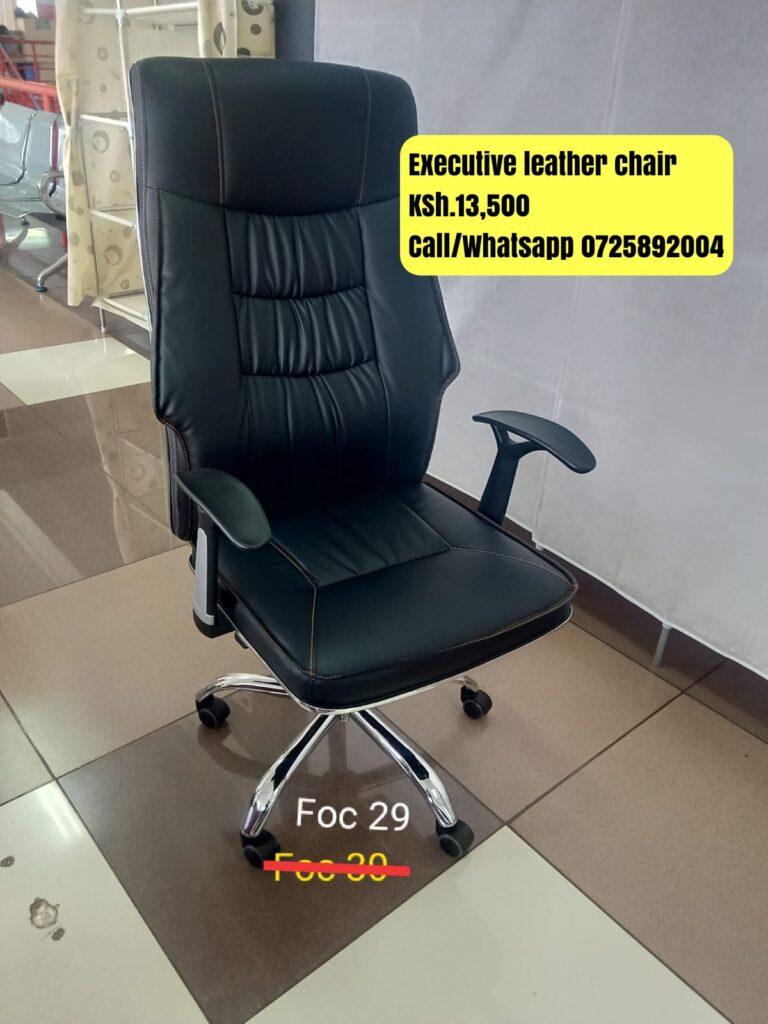 Executive Leather Chairs - Diamond Furniture