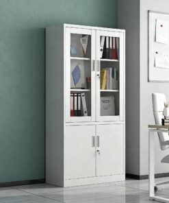 Alternative view of Half Glass Metallic Filling Cabinet