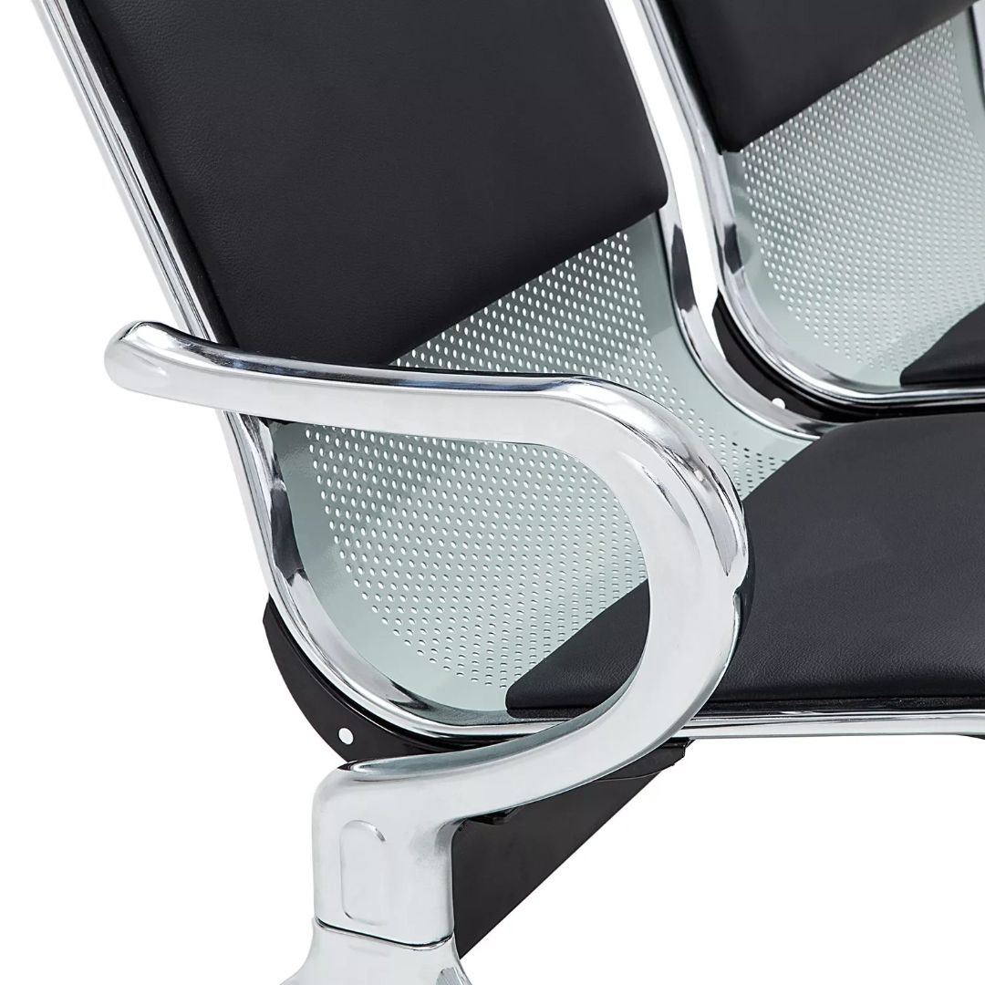 Zyra 3-Seater Waiting Bench Chair - Image 6