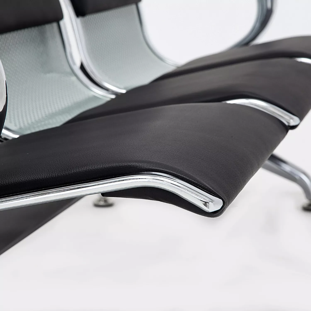 Zyra 3-Seater Waiting Bench Chair - Image 4