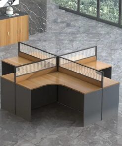 4-Way Curved Workstation