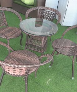 Premium-Table + 4 Chairs Outdoor Sets