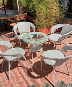 Classic-Table + 4 Chairs Outdoor Sets