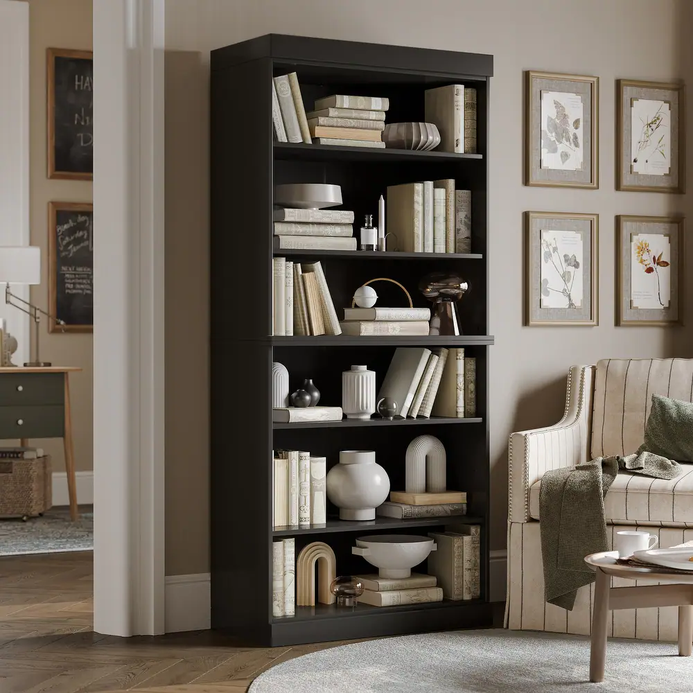6-Tier Wooden Bookshelf