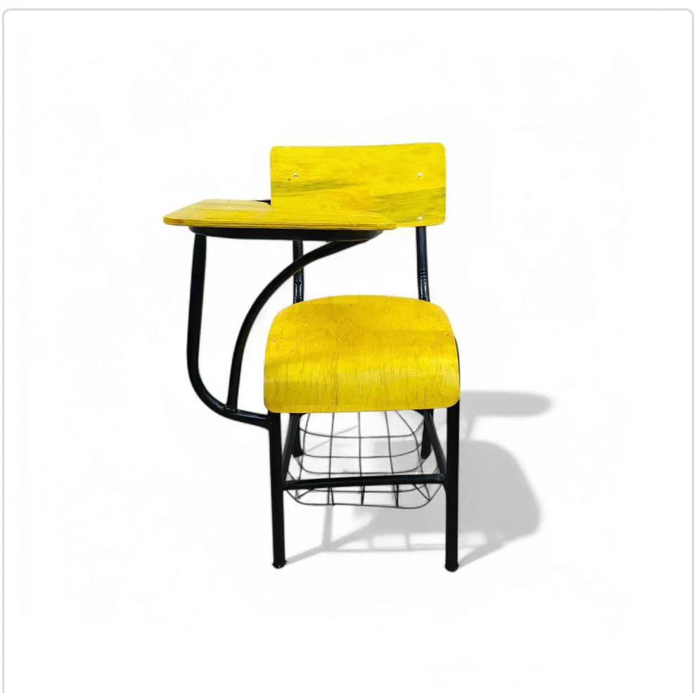 School Chair With Writing Pad And Basket - Image 3
