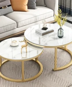 Linea Marble Nesting Table