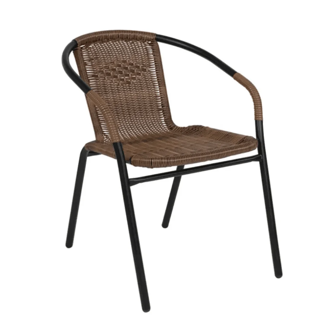 3-Piece Outdoor Rattan Bistro Set - Image 6