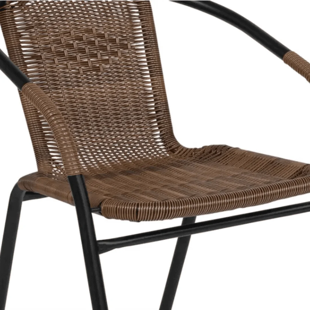 3-Piece Outdoor Rattan Bistro Set - Image 5