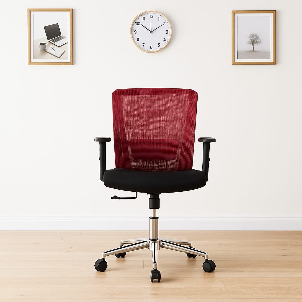 Ergonomic midback mesh office chair