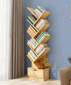 LeafStack Wooden Bookshelf
