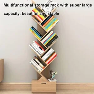 LeafStack Wooden Bookshelf - Image 4