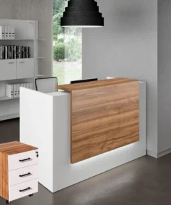 1.6m Reception Counter With Mobile Drawer