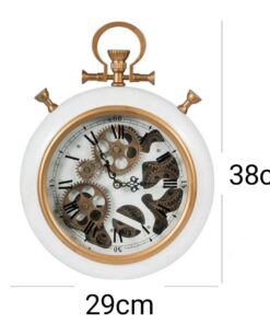 Alternative view of Wood Plank Numeral Wall Clock