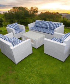 Patio Paradise 7 Seater Outdoor Sofa + Centre Table