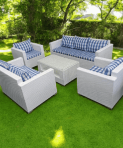 Patio Paradise 7 Seater Outdoor Sofa + Centre Table