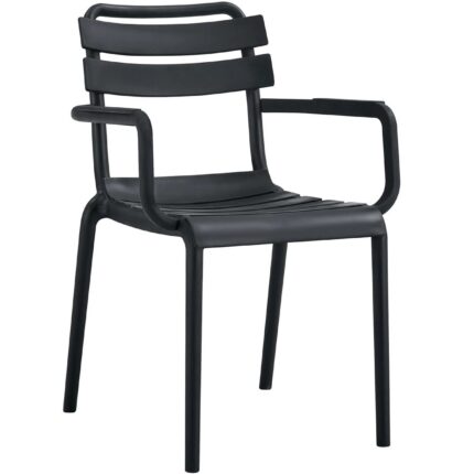 Ladderback-Outdoor Dining Chair-Black