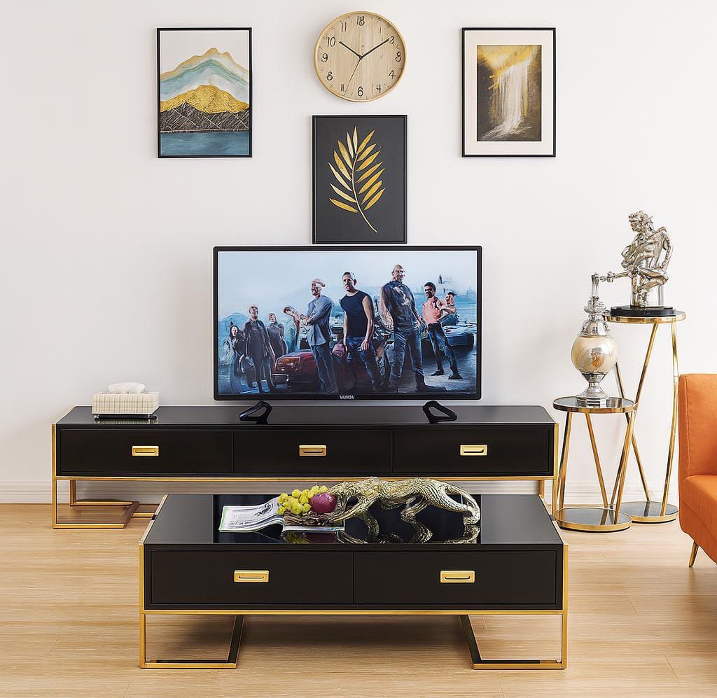 Odes-Matching TV Stand And Coffee Table