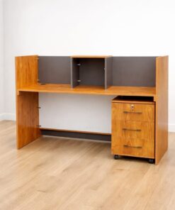 Alternative view of 1.6m Zyra Modern Reception Desk