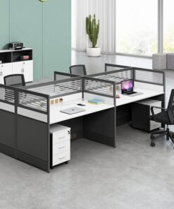 Alternative view of Modern 4 Seater Office Workstation