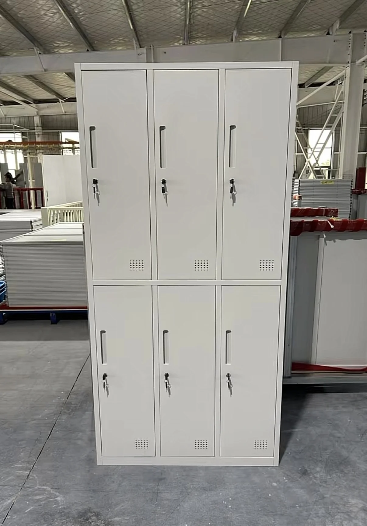 6-Door Steel Locker Cabinet