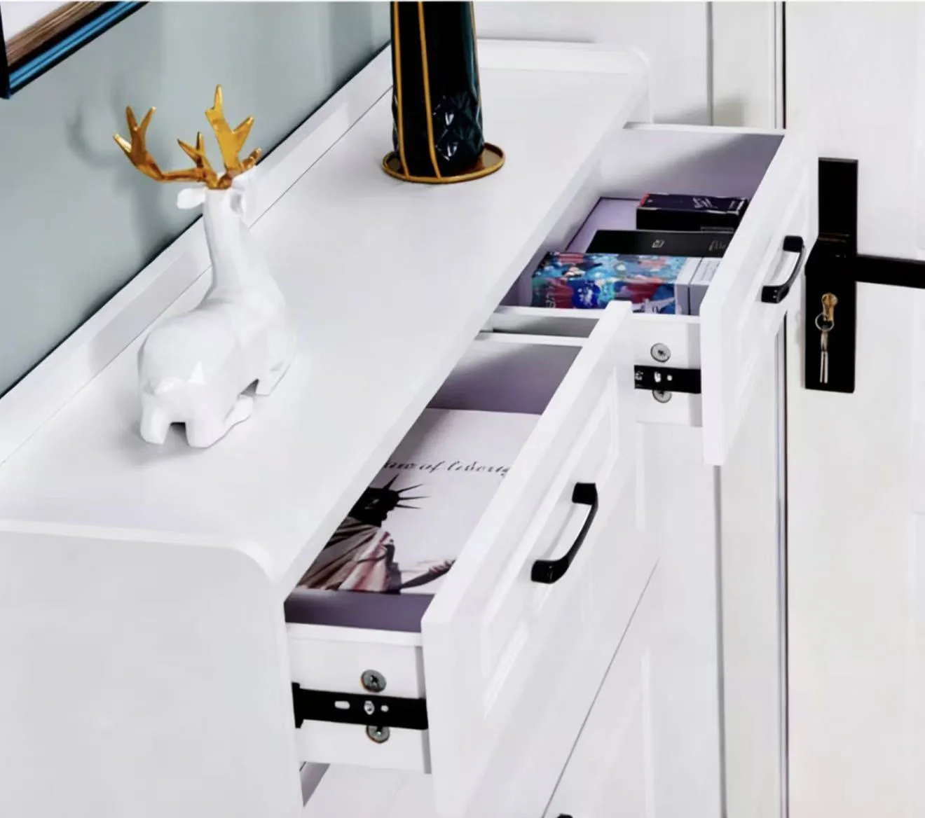 Kenvor Bucket Flip Shoe Cabinet - Image 4