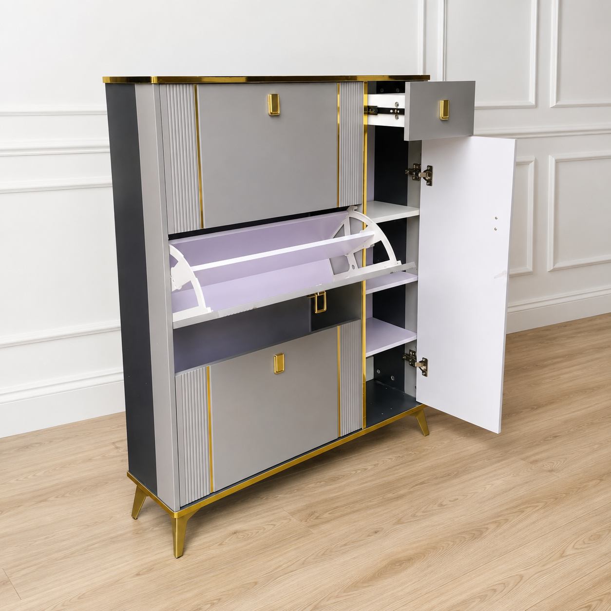 Bucket Flip Shoerack Cabinet - Image 3