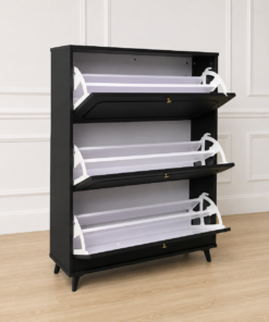 3tier Bucket Flip Shoerack Cabinet